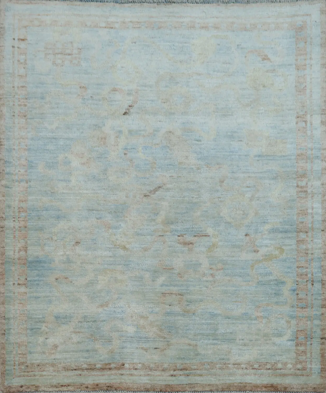 Vegetable Dye Art Deco Oriental Area Rug 4x5