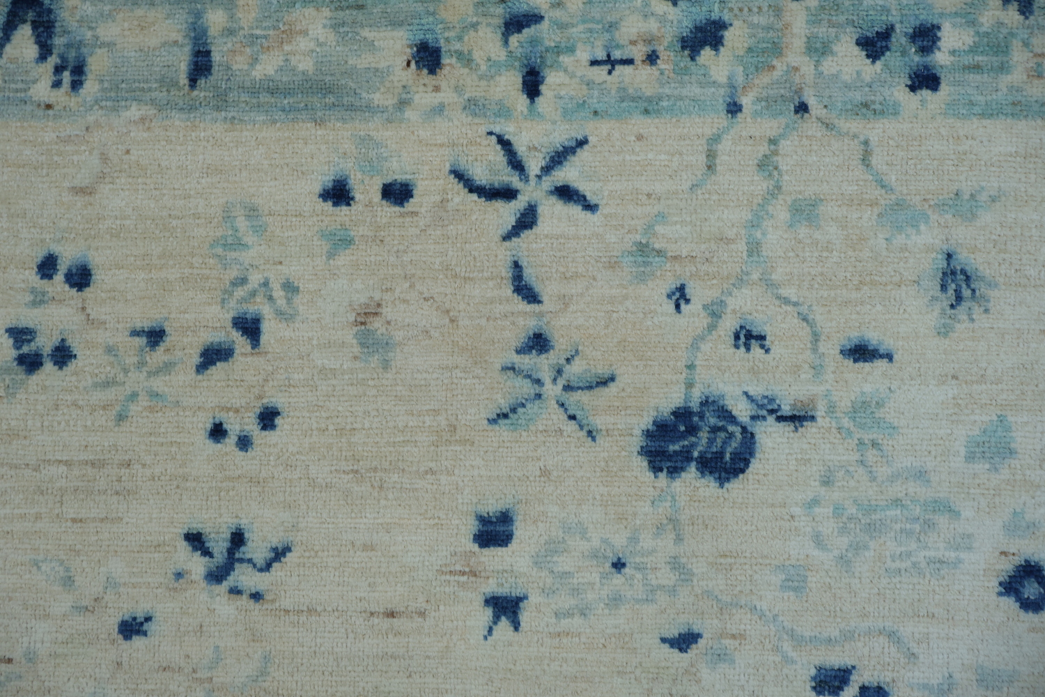 Vegetable Dye Wool Art Deco Oriental Area Rug 4x5