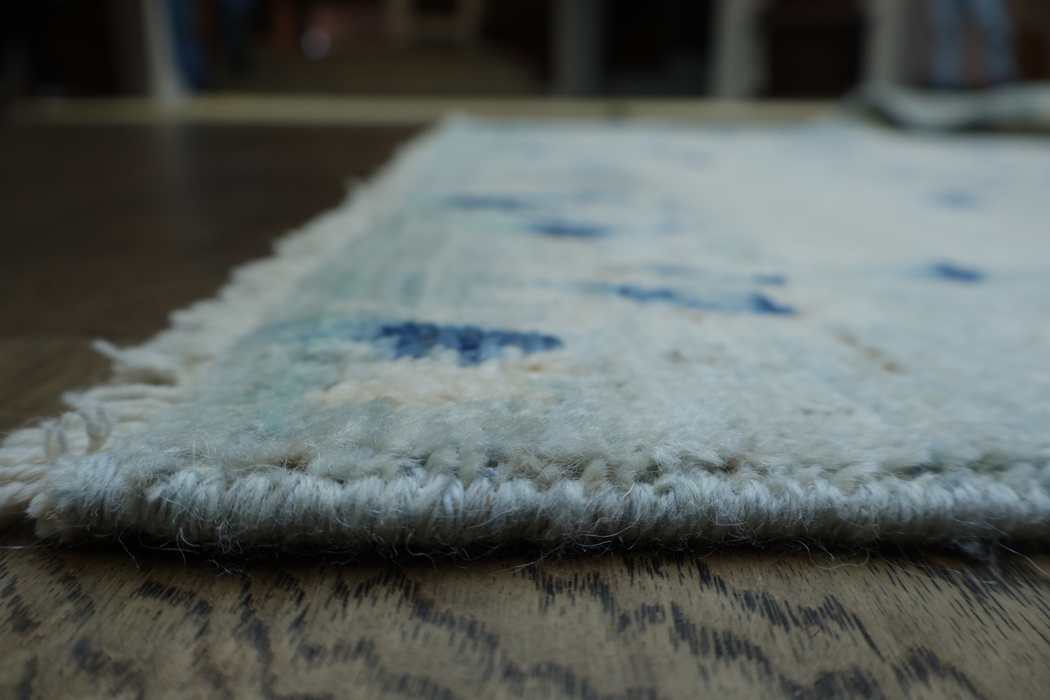 Vegetable Dye Wool Art Deco Oriental Area Rug 4x5