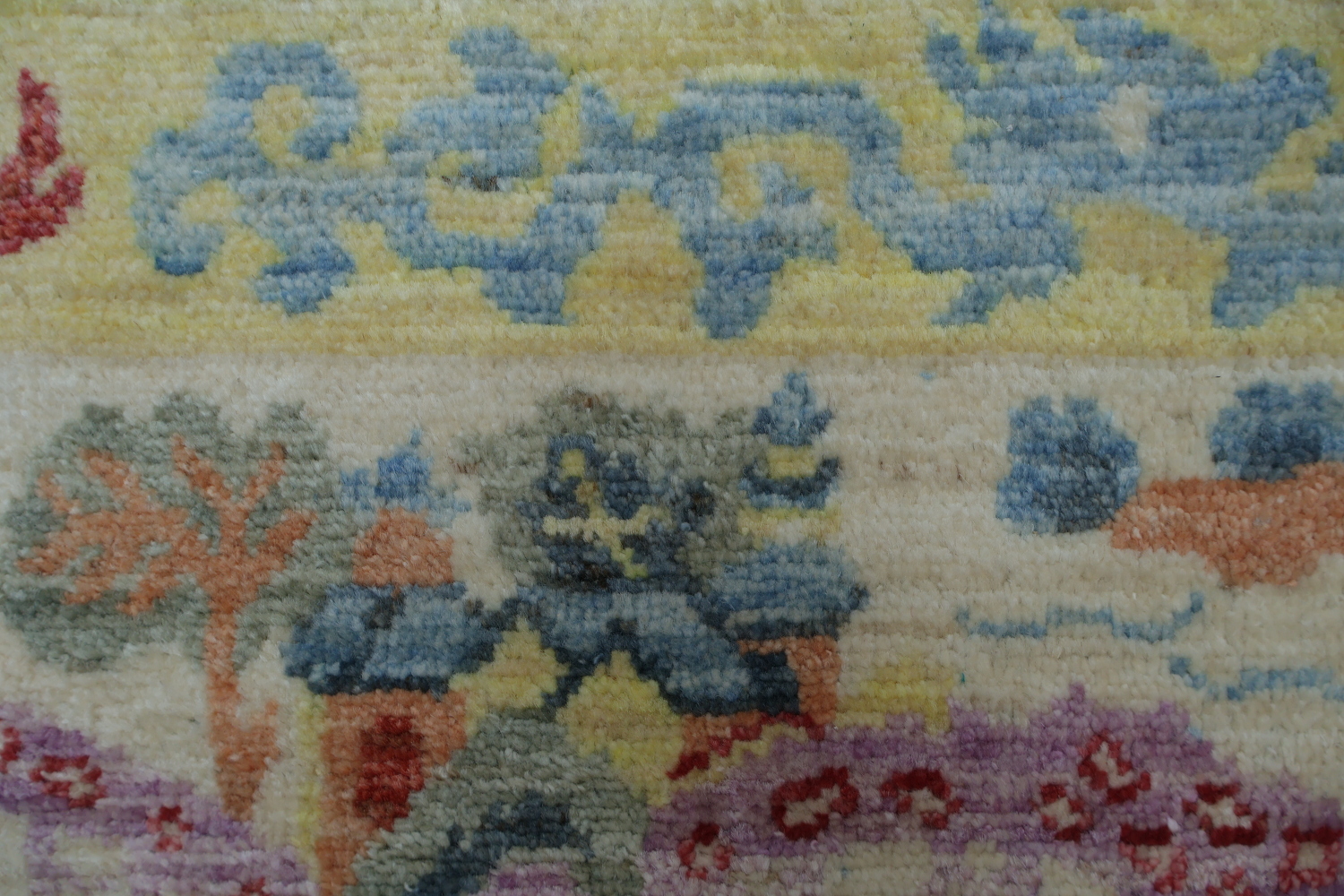 Vegetable Dye Art Deco Oriental Area Rug 9x12