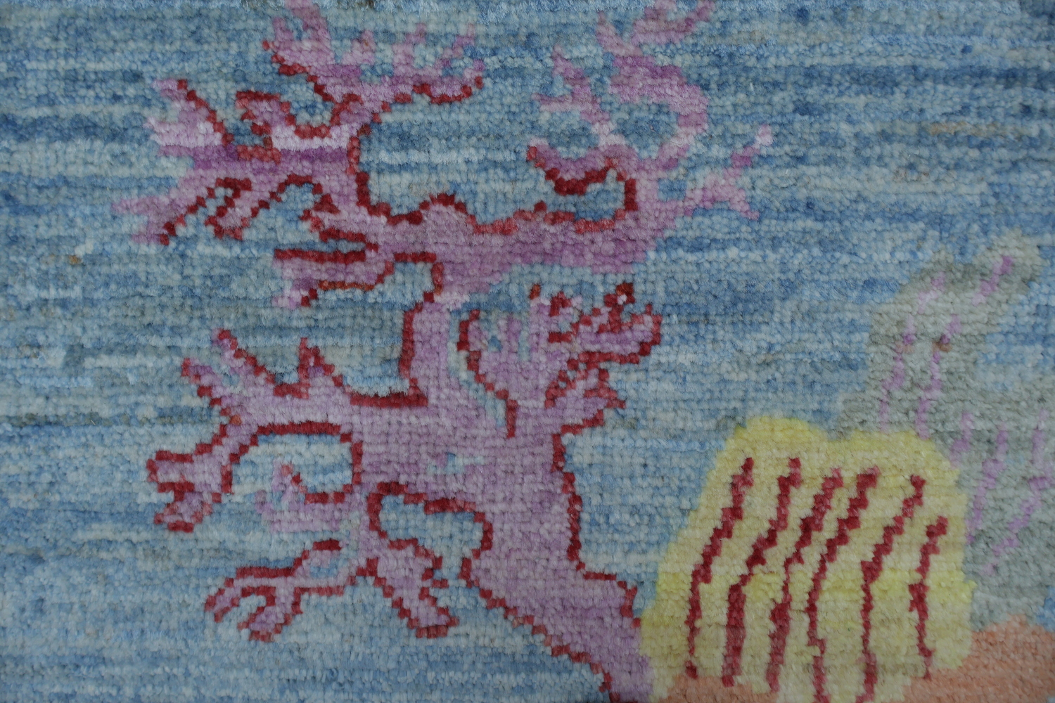 Vegetable Dye Art Deco Oriental Area Rug 9x12