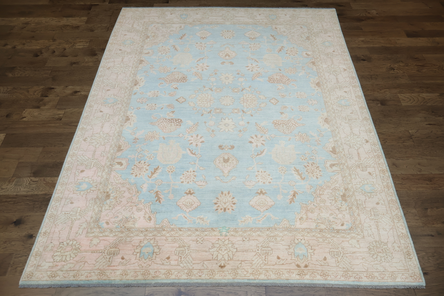 Vegetable Dye Oushak Oriental Wool Rug 9x12