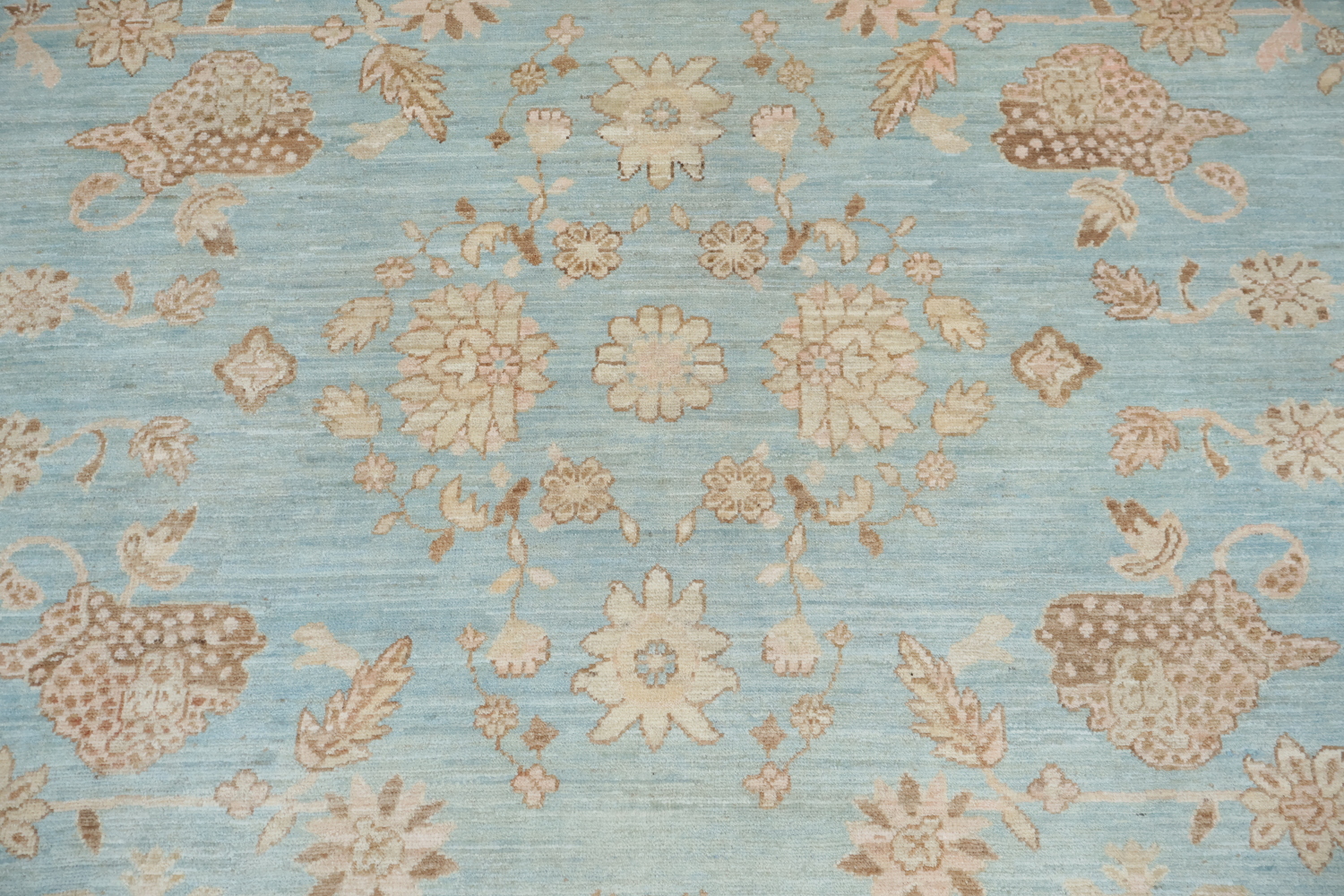 Vegetable Dye Oushak Oriental Wool Rug 9x12