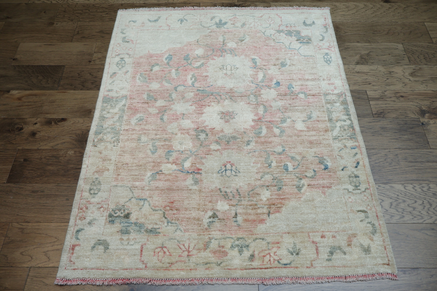 Vegetable Dye Oushak Oriental Area Rug 4x5