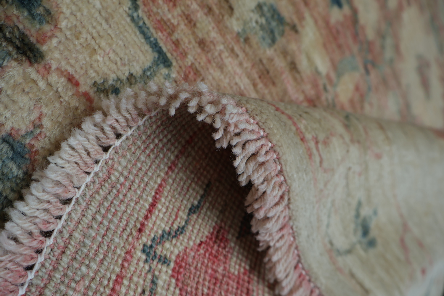 Vegetable Dye Oushak Oriental Area Rug 4x5