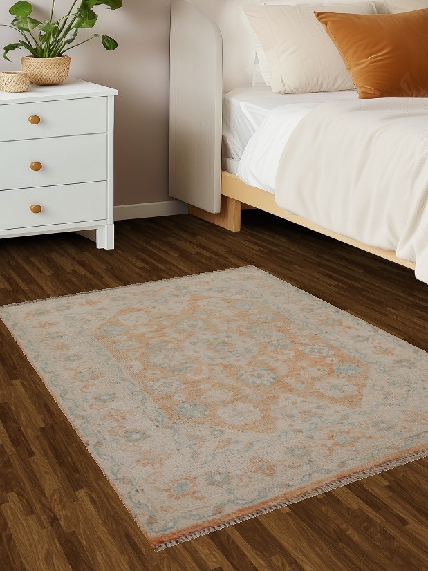 Vegetable Dye Oushak Oriental Area Rug 3x4