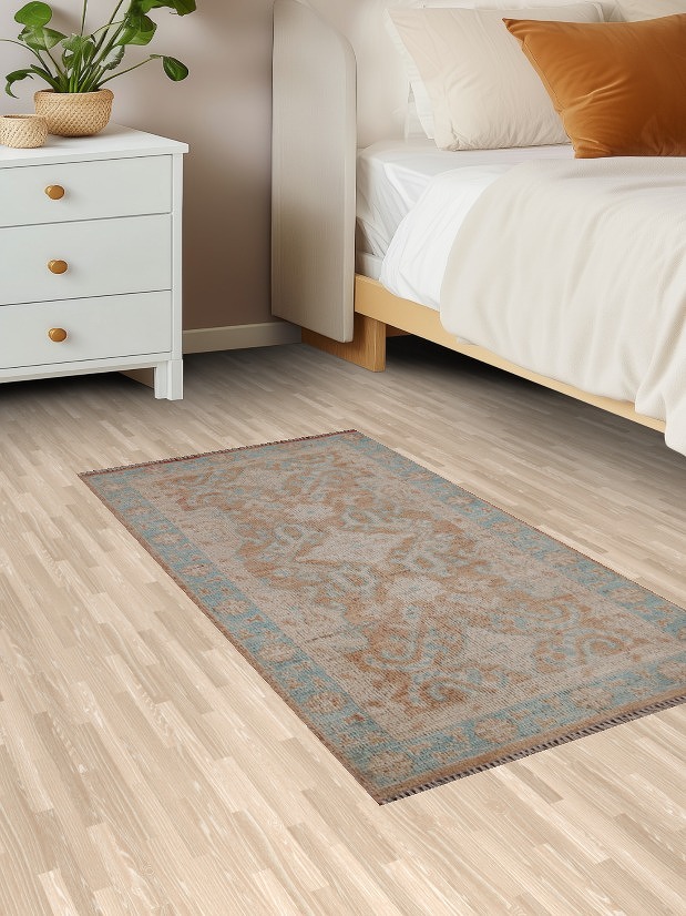 Vegetable Dye Oushak Oriental Rug 2x4