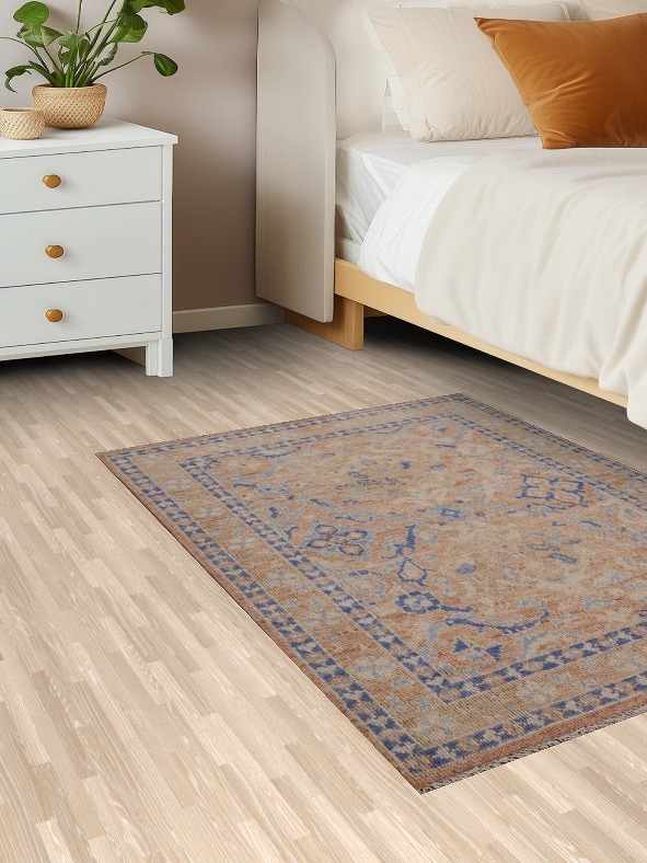 Handmade Oushak Turkish Area Rug 3x4