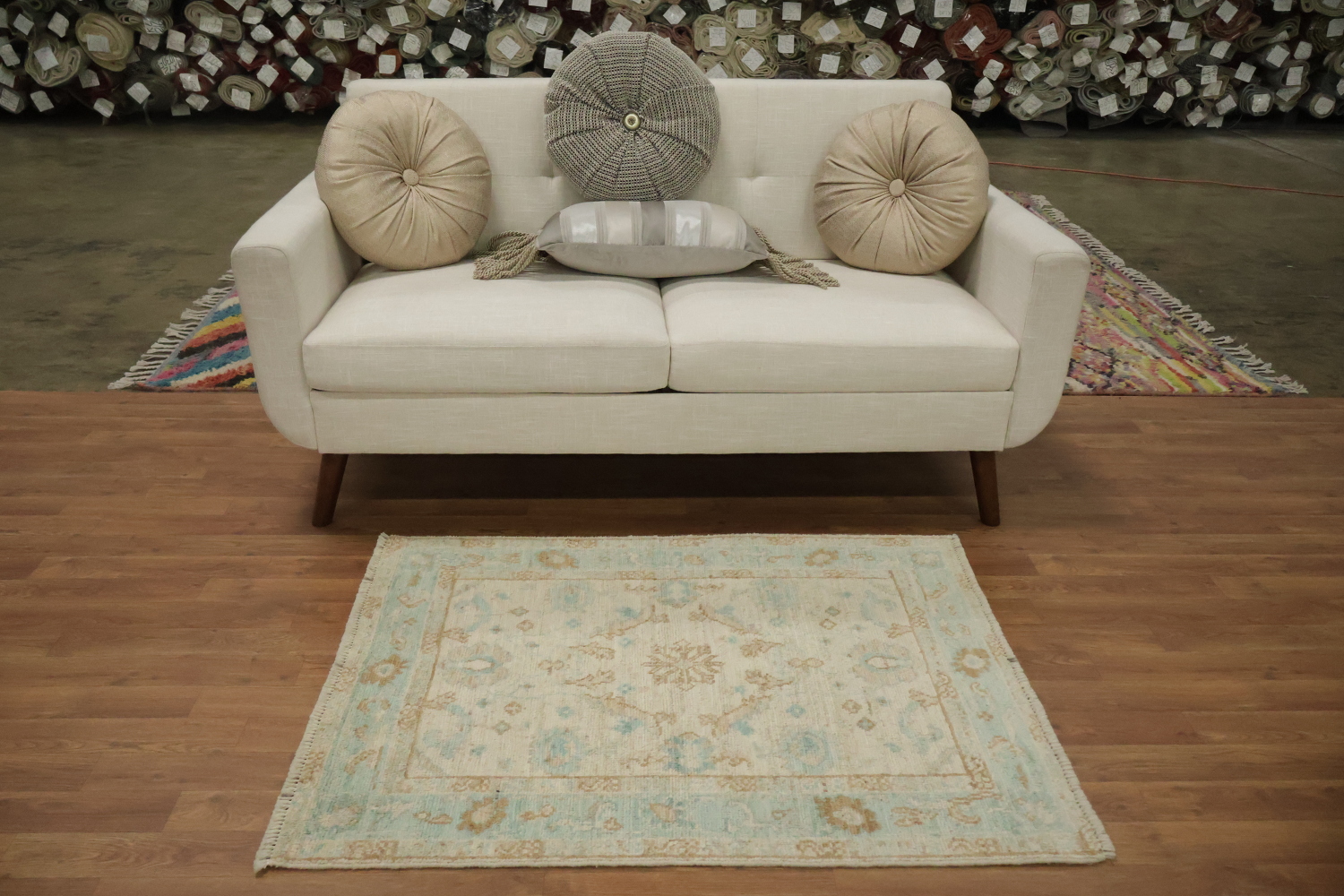 Handmade Oushak Turkish Area Rug 3x4