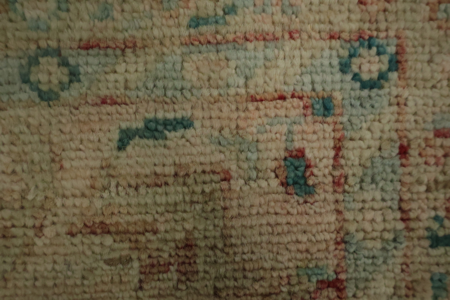 Hand-Knotted Oushak Turkish Area Rug 3x4