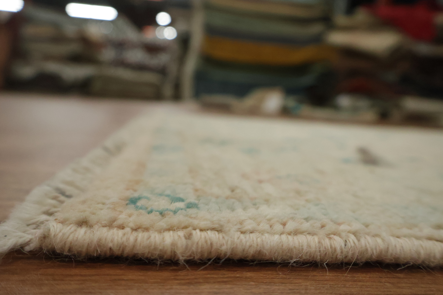 Hand-Knotted Oushak Turkish Area Rug 3x4