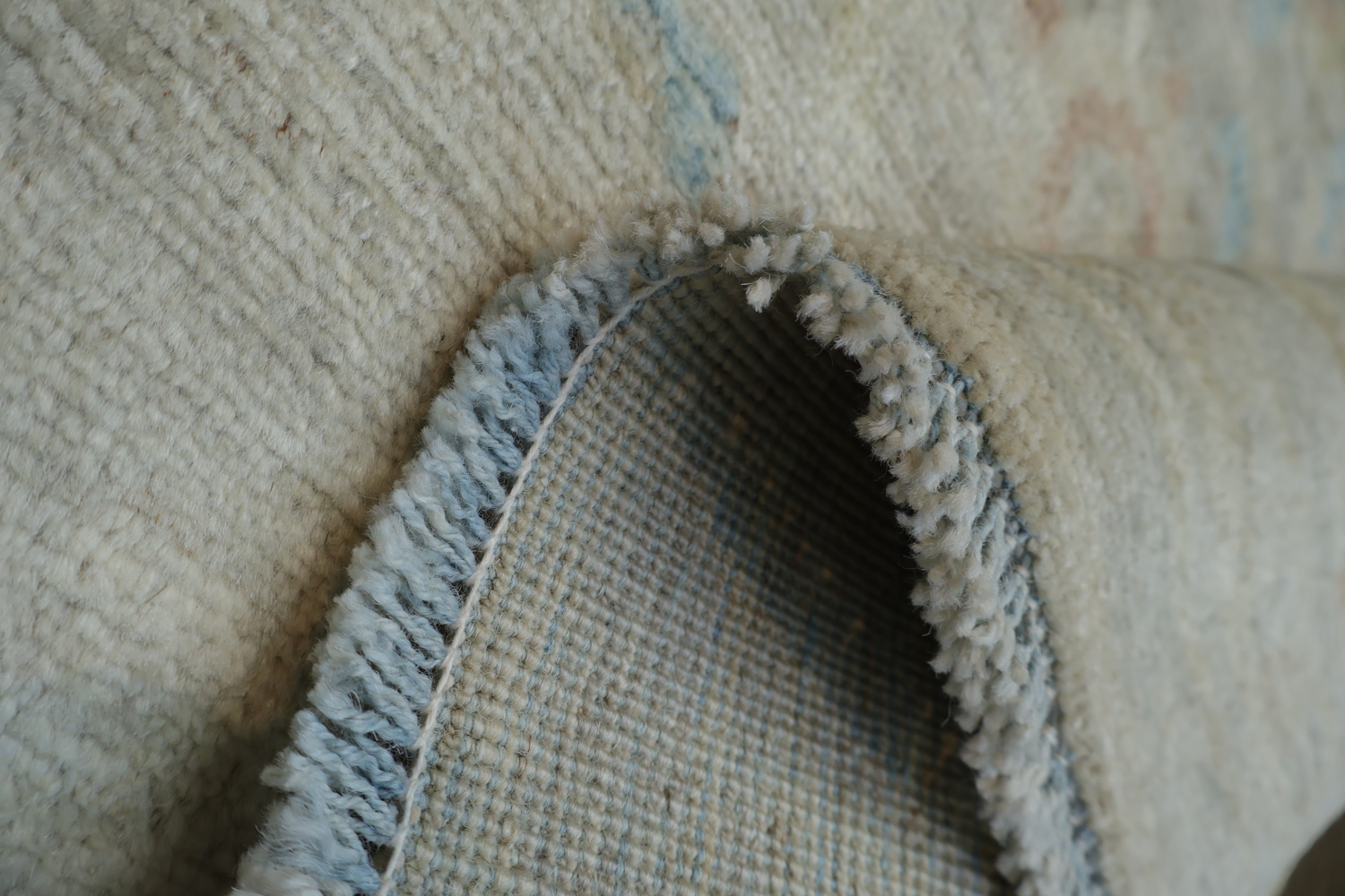 Vegetable Dye Oushak Turkish Area Rug 4x5
