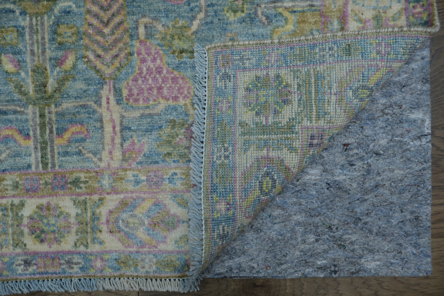 Vegetable Dye Oushak Turkish Area Rug 4x5