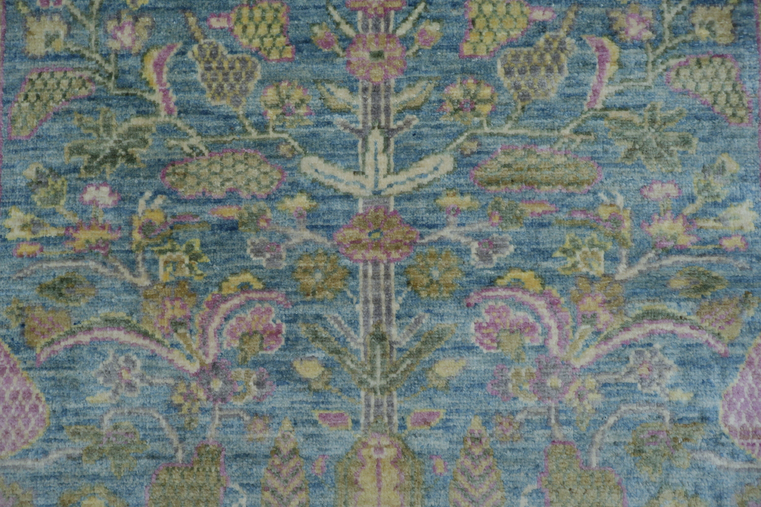 Vegetable Dye Oushak Turkish Area Rug 4x5