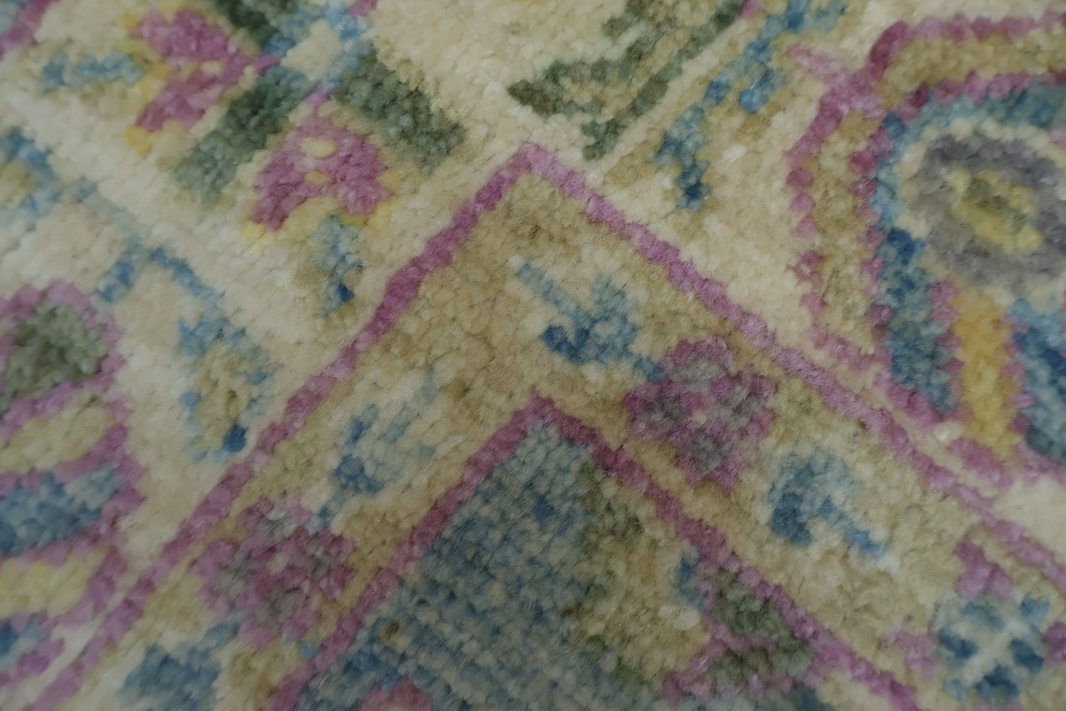 Vegetable Dye Oushak Turkish Area Rug 4x5