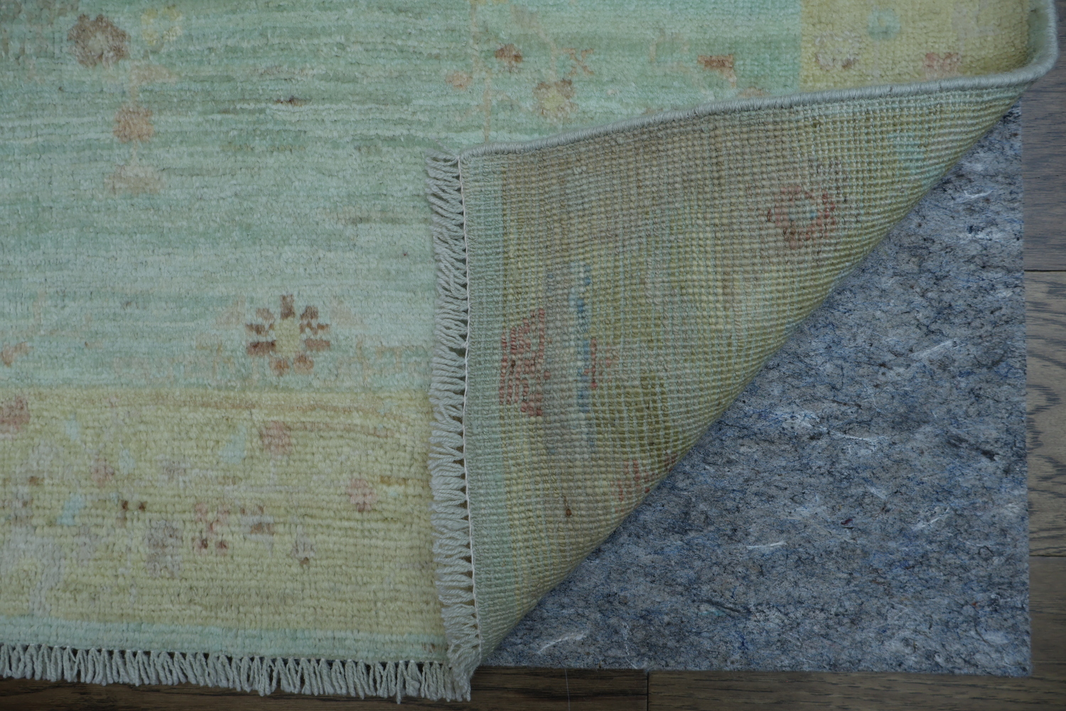 Vegetable Dye Oushak Turkish Area Rug 4x5