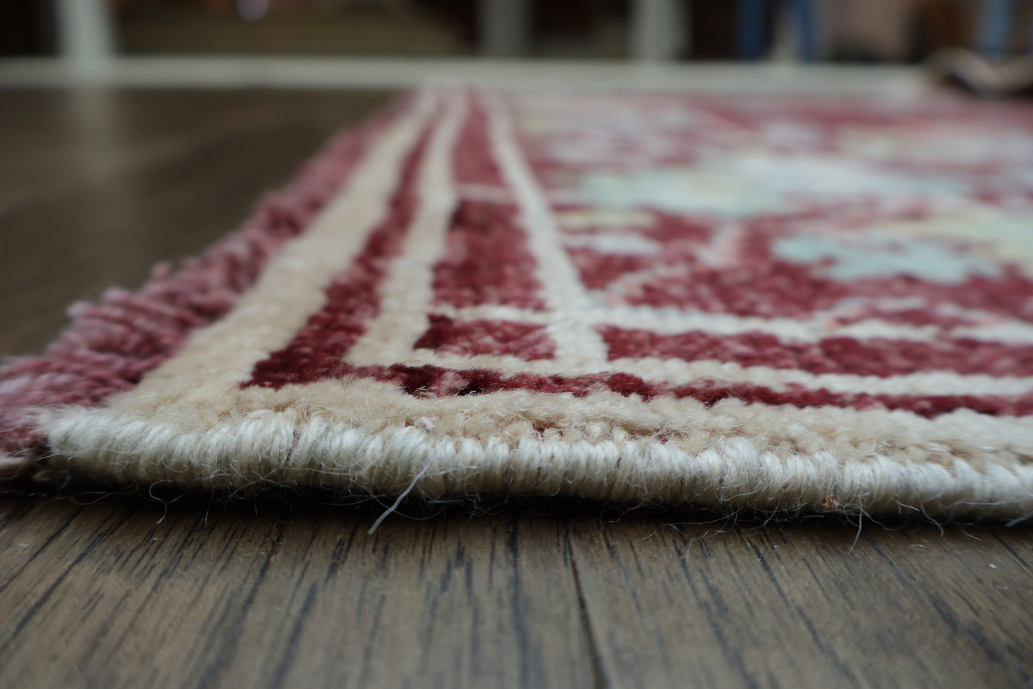 Vegetable Dye Art Deco Oriental Area Rug 4x5