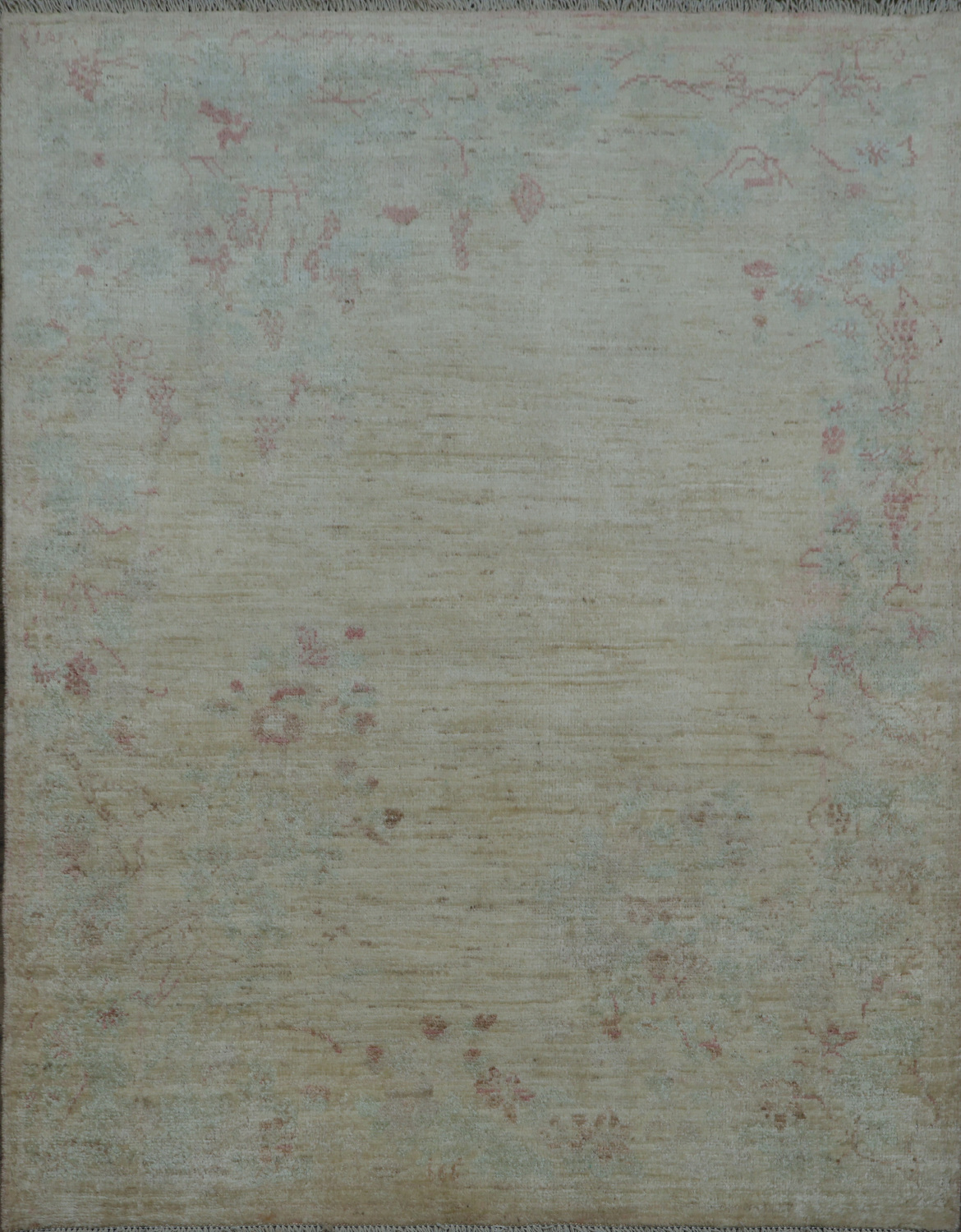 Vegetable Dye Oushak Oriental Area Rug 4x5
