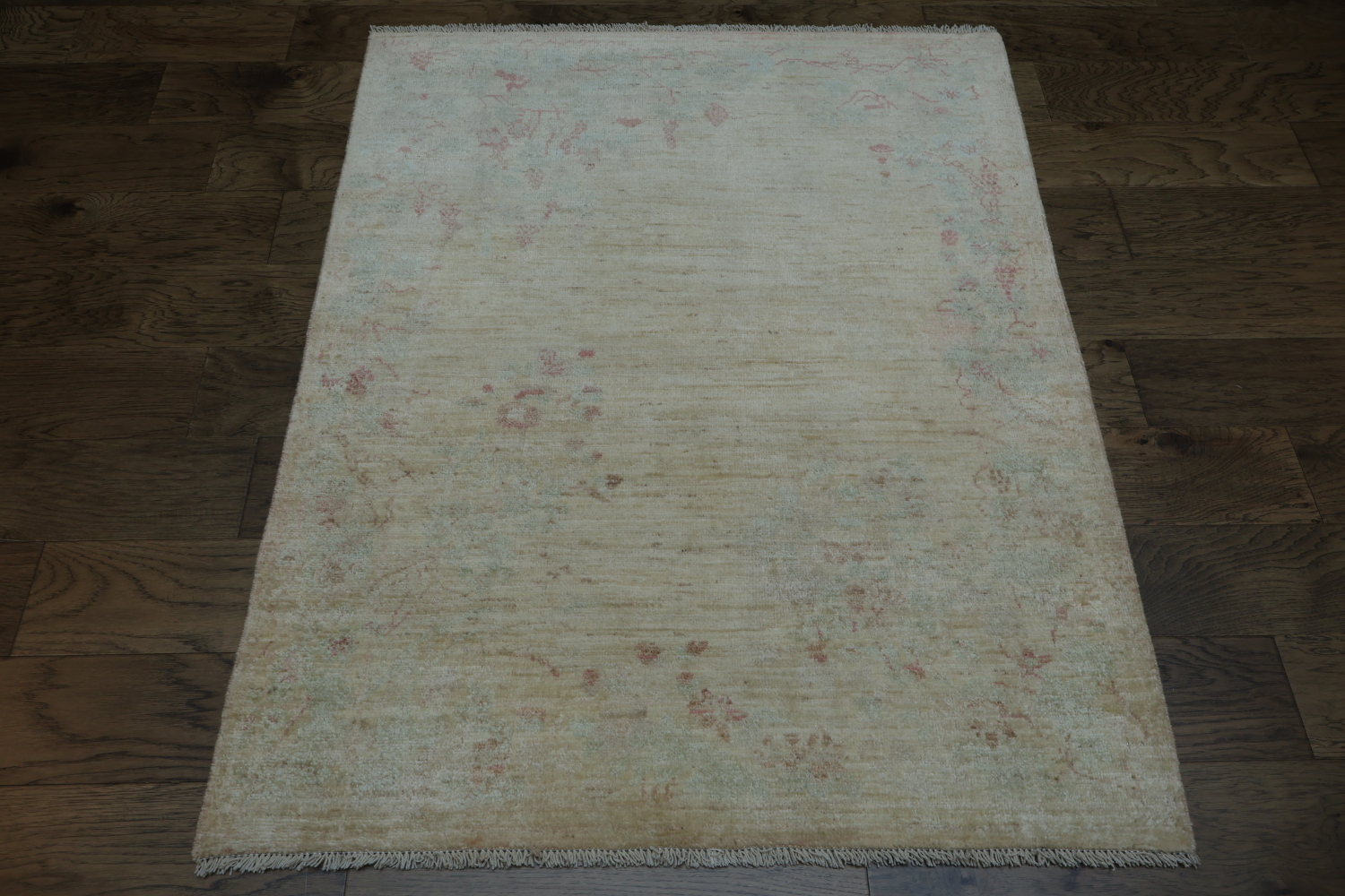 Vegetable Dye Oushak Oriental Area Rug 4x5