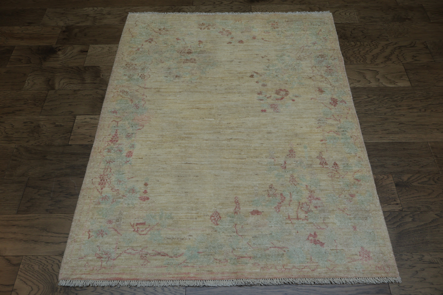 Vegetable Dye Oushak Oriental Area Rug 4x5