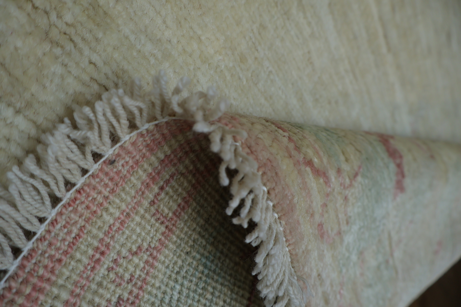 Vegetable Dye Oushak Oriental Area Rug 4x5