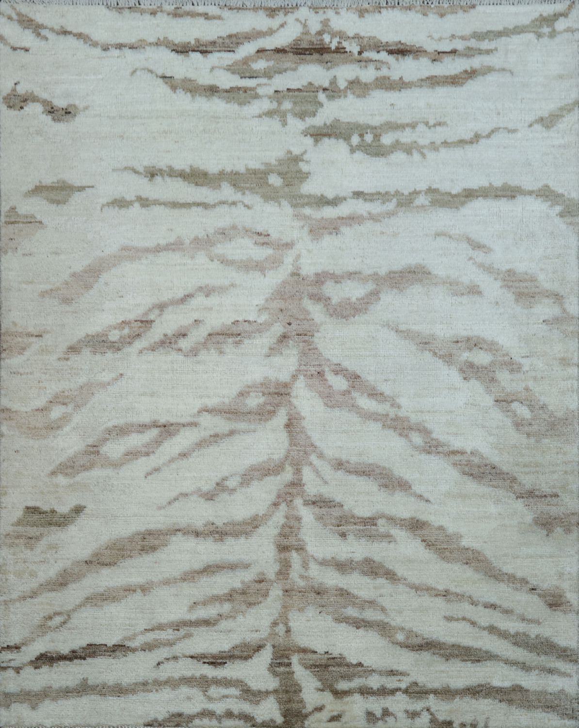 Vegetable Dye Abstract Oriental Area Rug 4x5