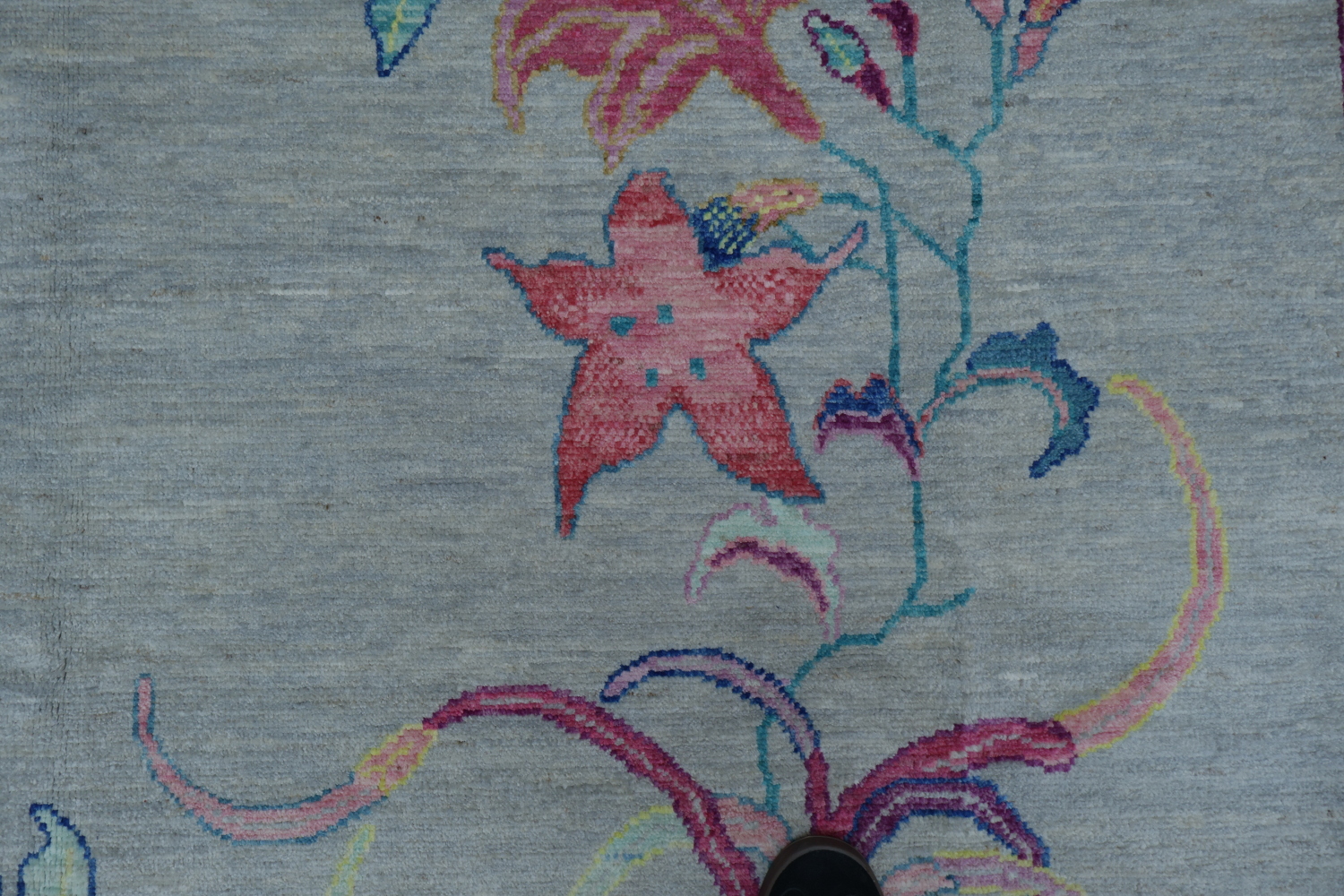 Vegetable Dye Art Deco Oriental Area Rug 9x12