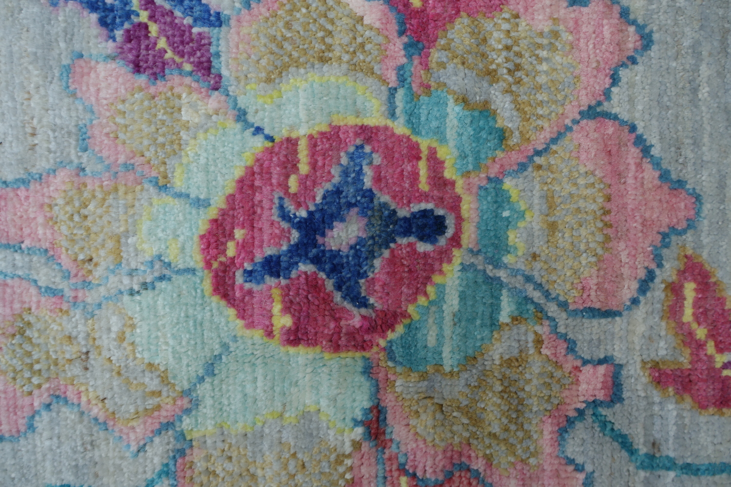 Vegetable Dye Art Deco Oriental Area Rug 9x12