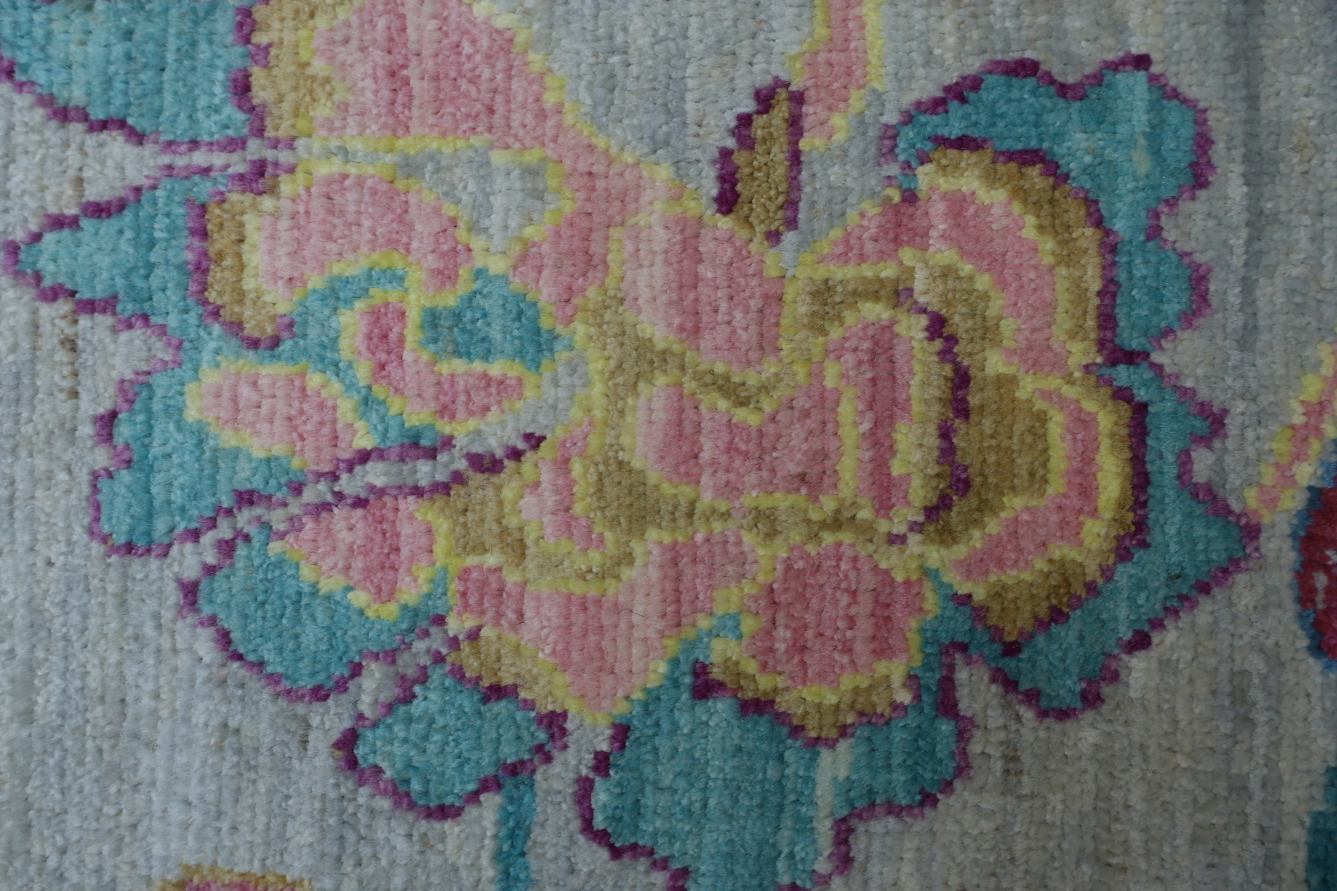 Vegetable Dye Art Deco Oriental Area Rug 9x12