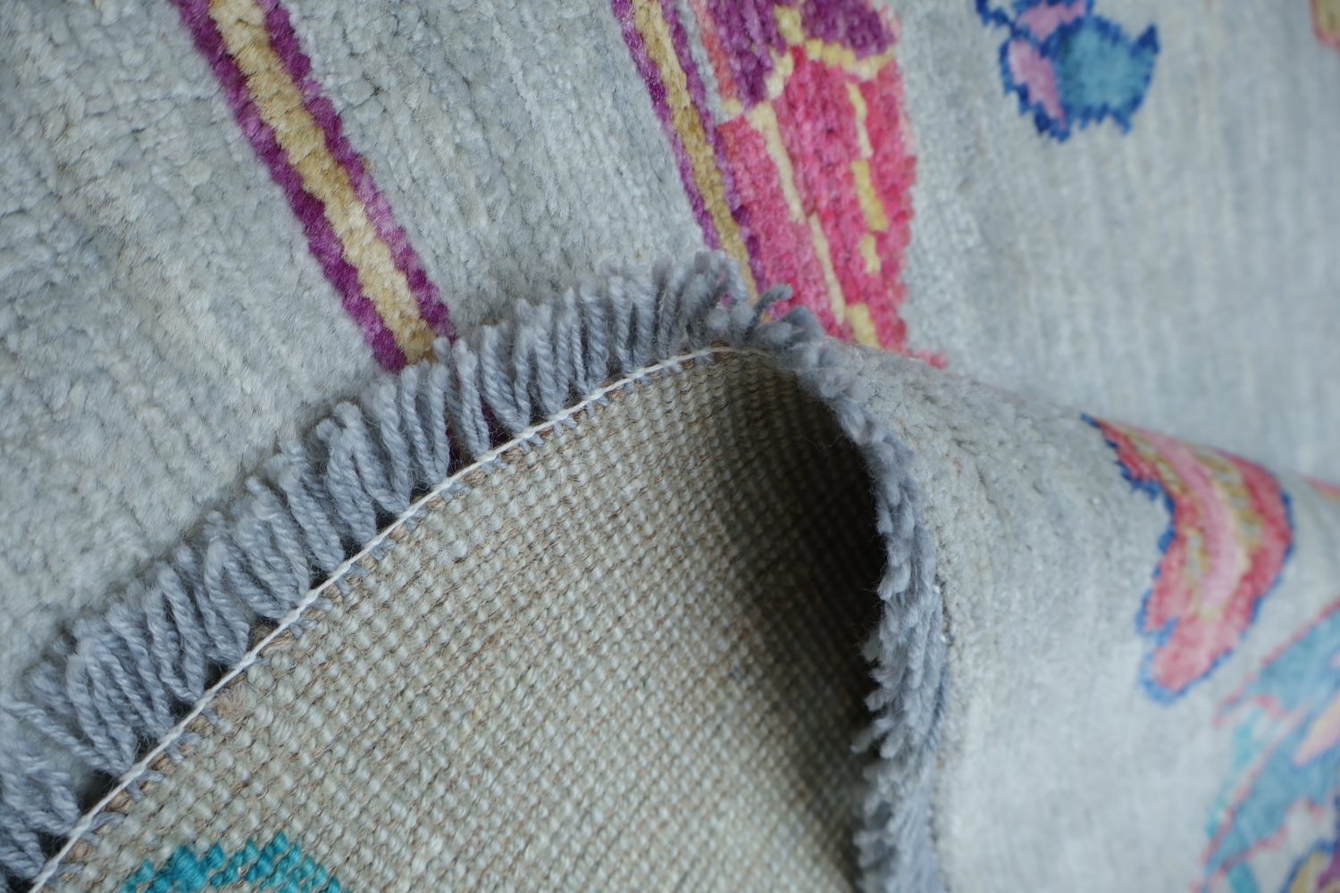 Vegetable Dye Art Deco Oriental Area Rug 9x12