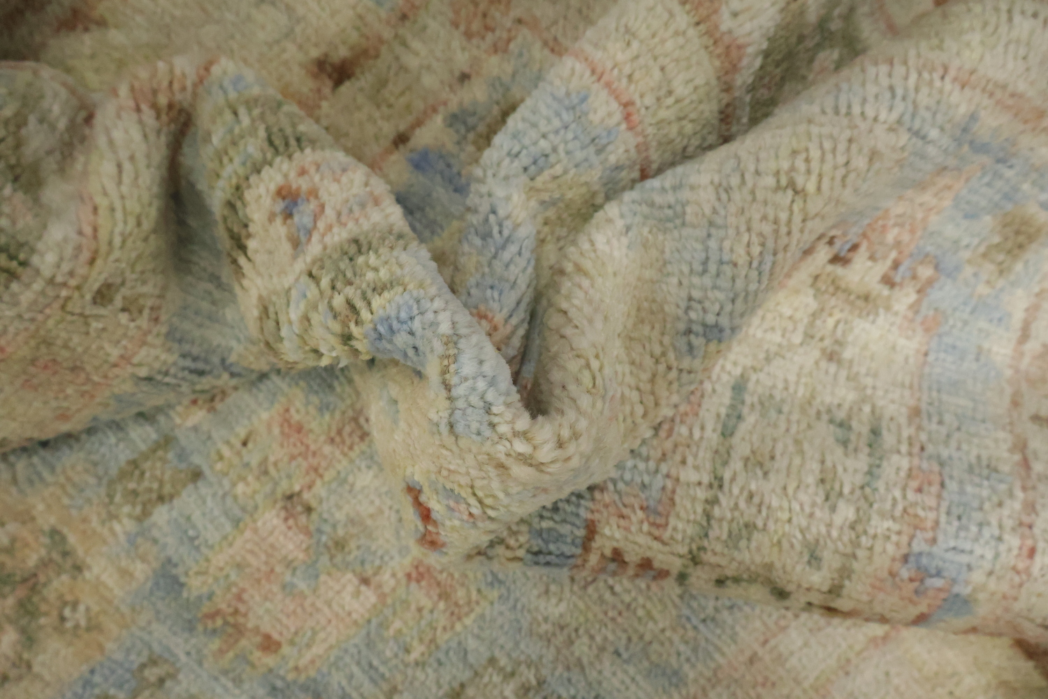 Vegetable Dye Oushak Turkish Rug 3x4