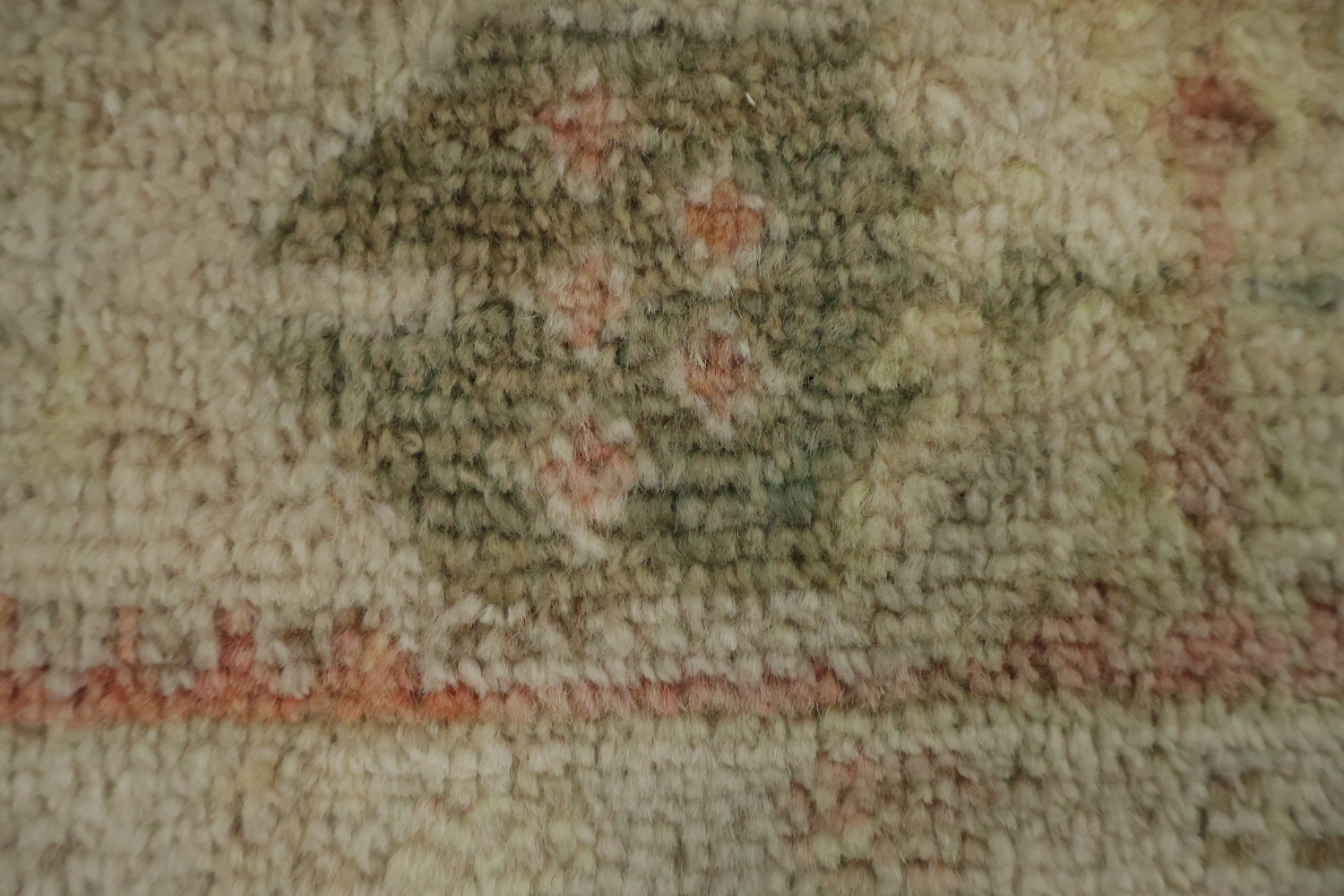 Vegetable Dye Oushak Turkish Rug 3x4