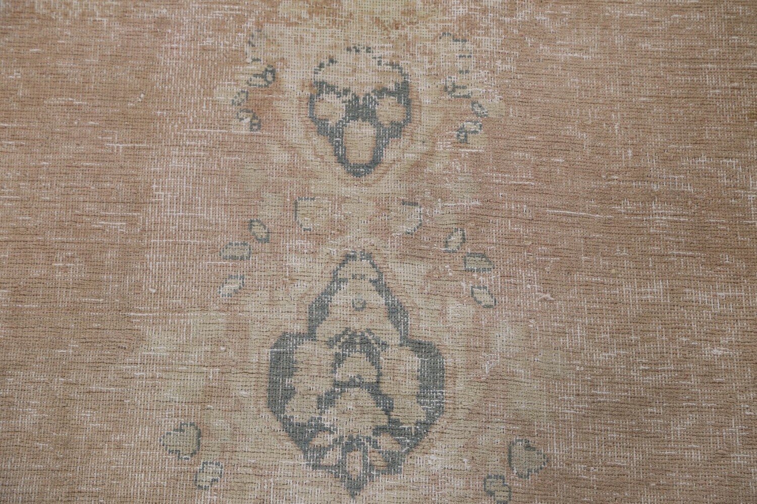 Antique Distressed Kerman Persian Rug 5x13