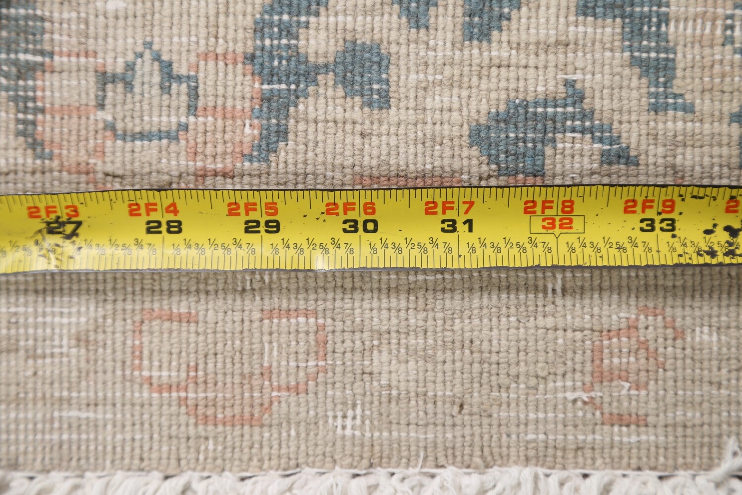 Antique Distressed Kerman Persian Rug 5x13