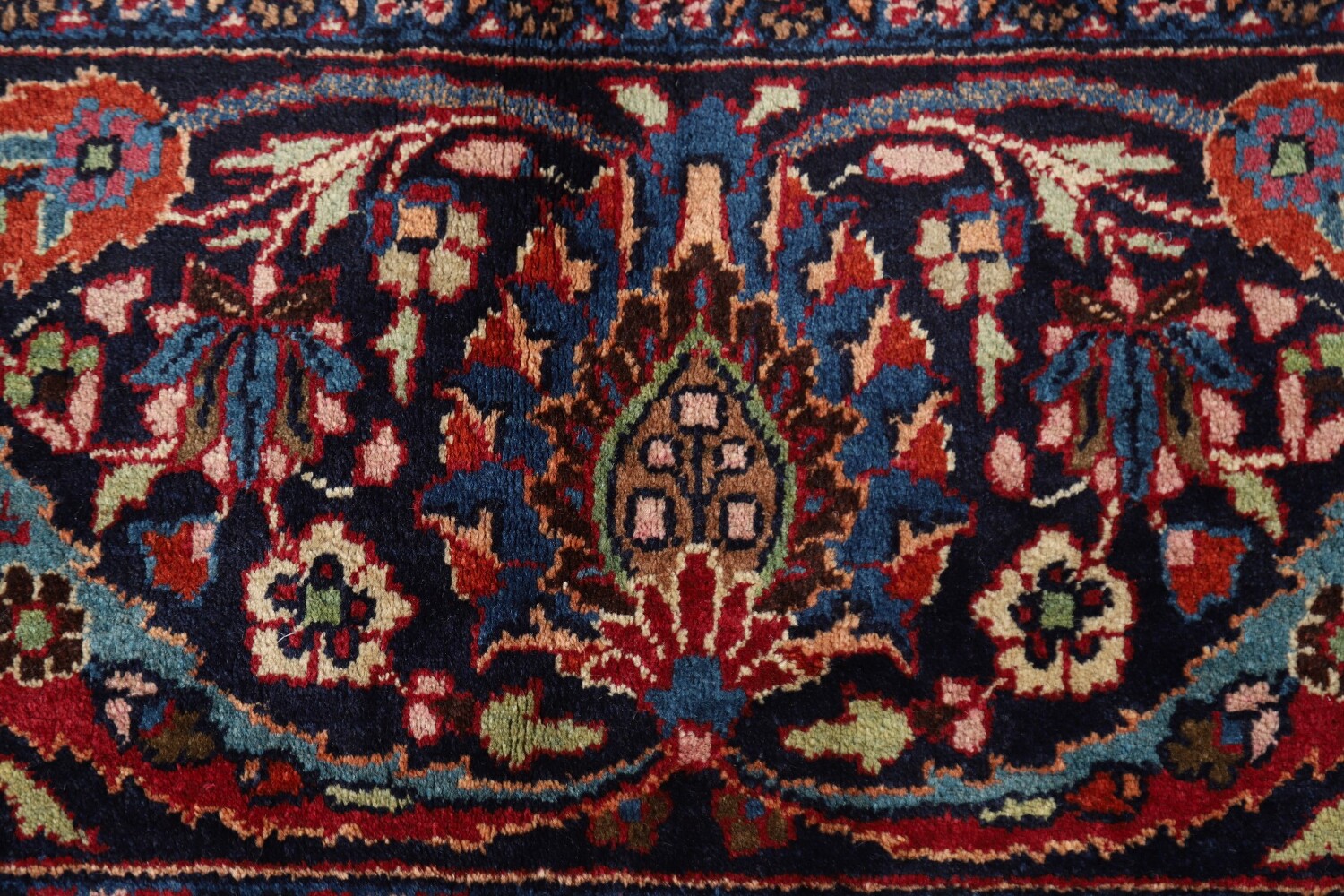 Antique Vegetable Dye Mahal Persian Large Rug 12x18