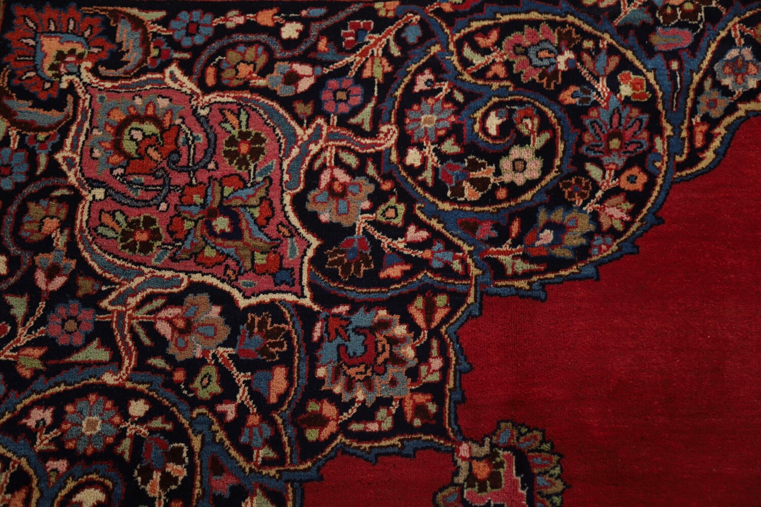 Antique Vegetable Dye Mahal Persian Large Rug 12x18