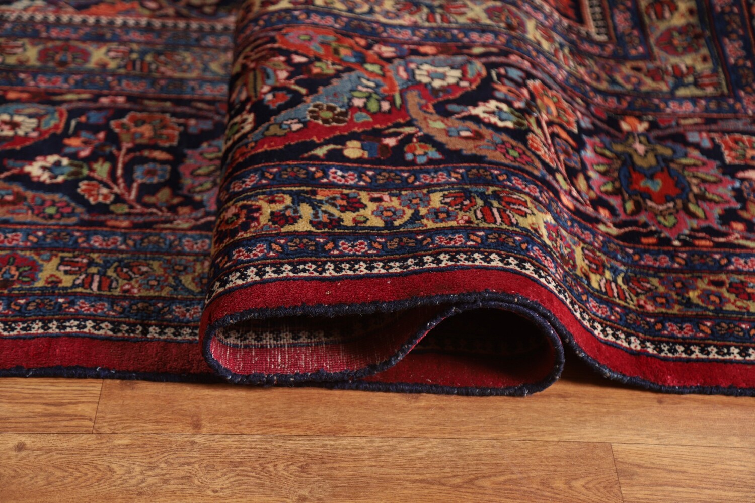 Antique Vegetable Dye Mahal Persian Large Rug 12x18