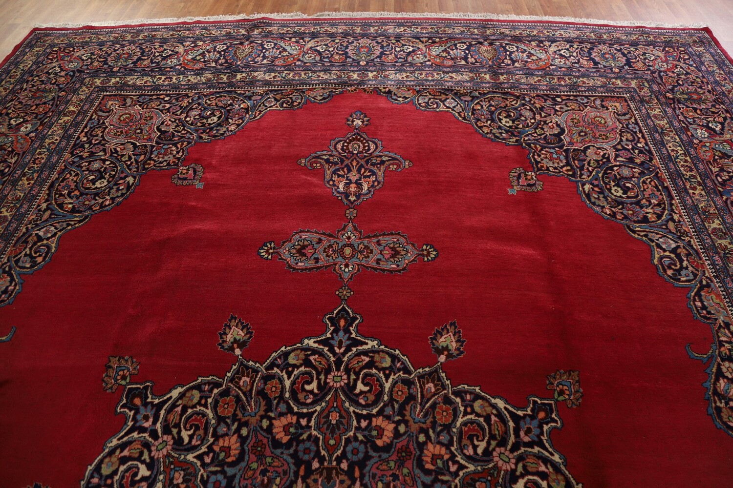 Antique Vegetable Dye Mahal Persian Large Rug 12x18