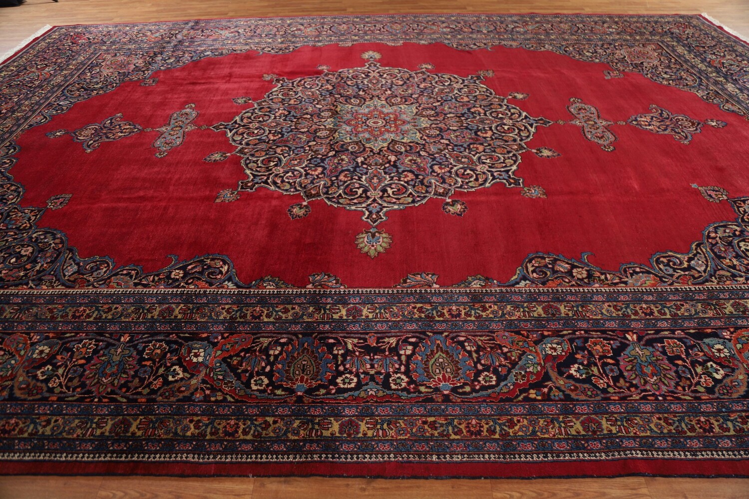 Antique Vegetable Dye Mahal Persian Large Rug 12x18