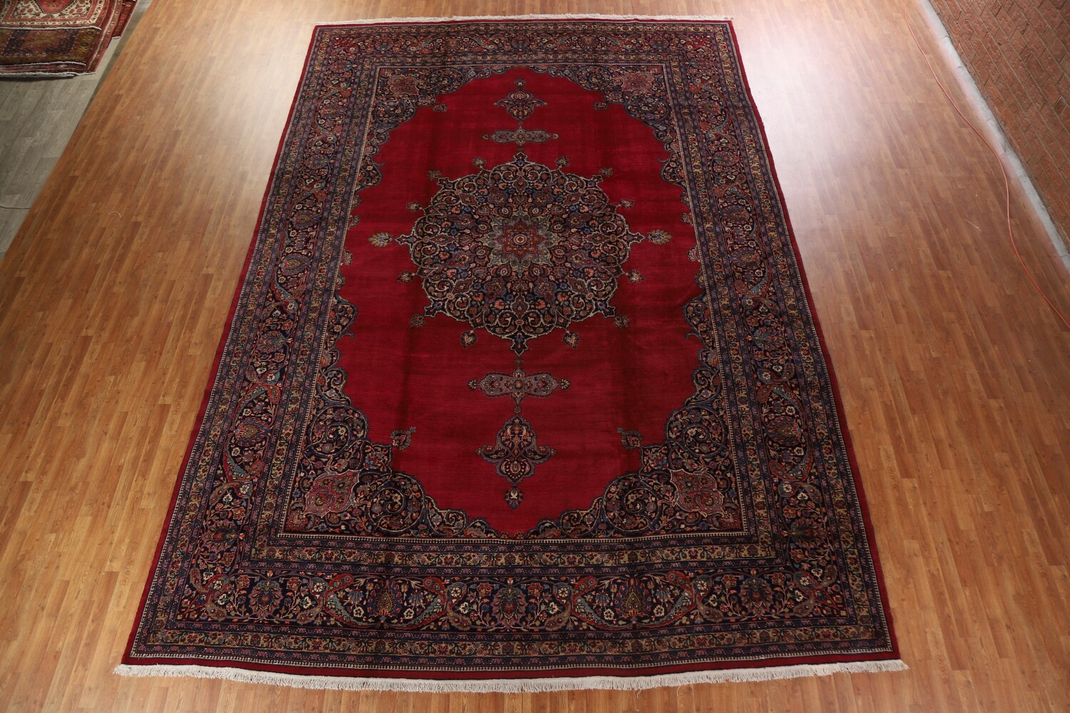 Antique Vegetable Dye Mahal Persian Large Rug 12x18