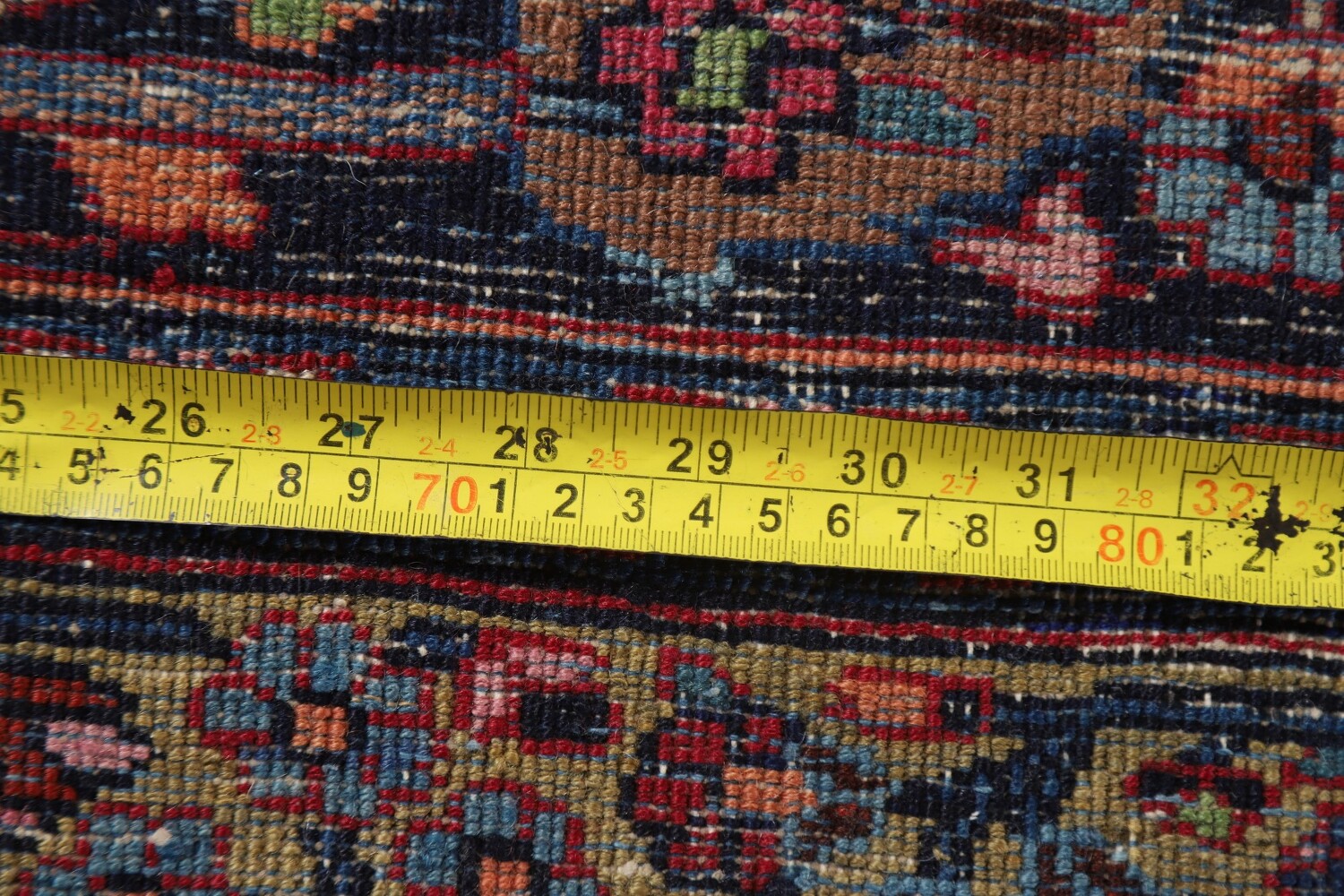 Antique Vegetable Dye Mahal Persian Large Rug 12x18