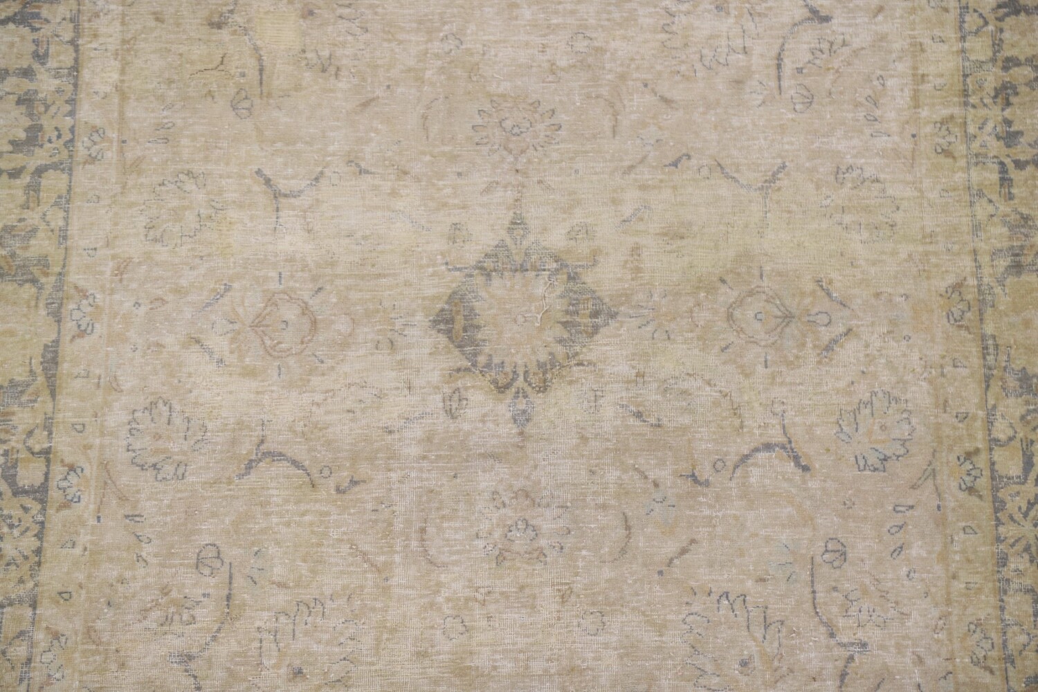 Antique Distressed Kerman Persian Area Rug 6x8
