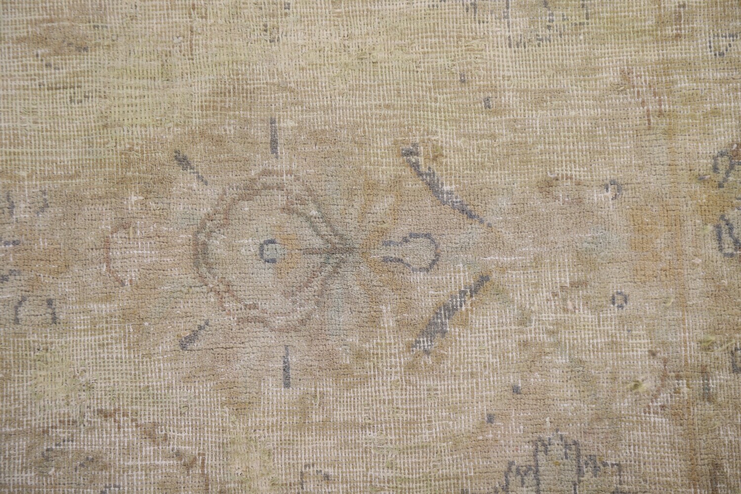 Antique Distressed Kerman Persian Area Rug 6x8