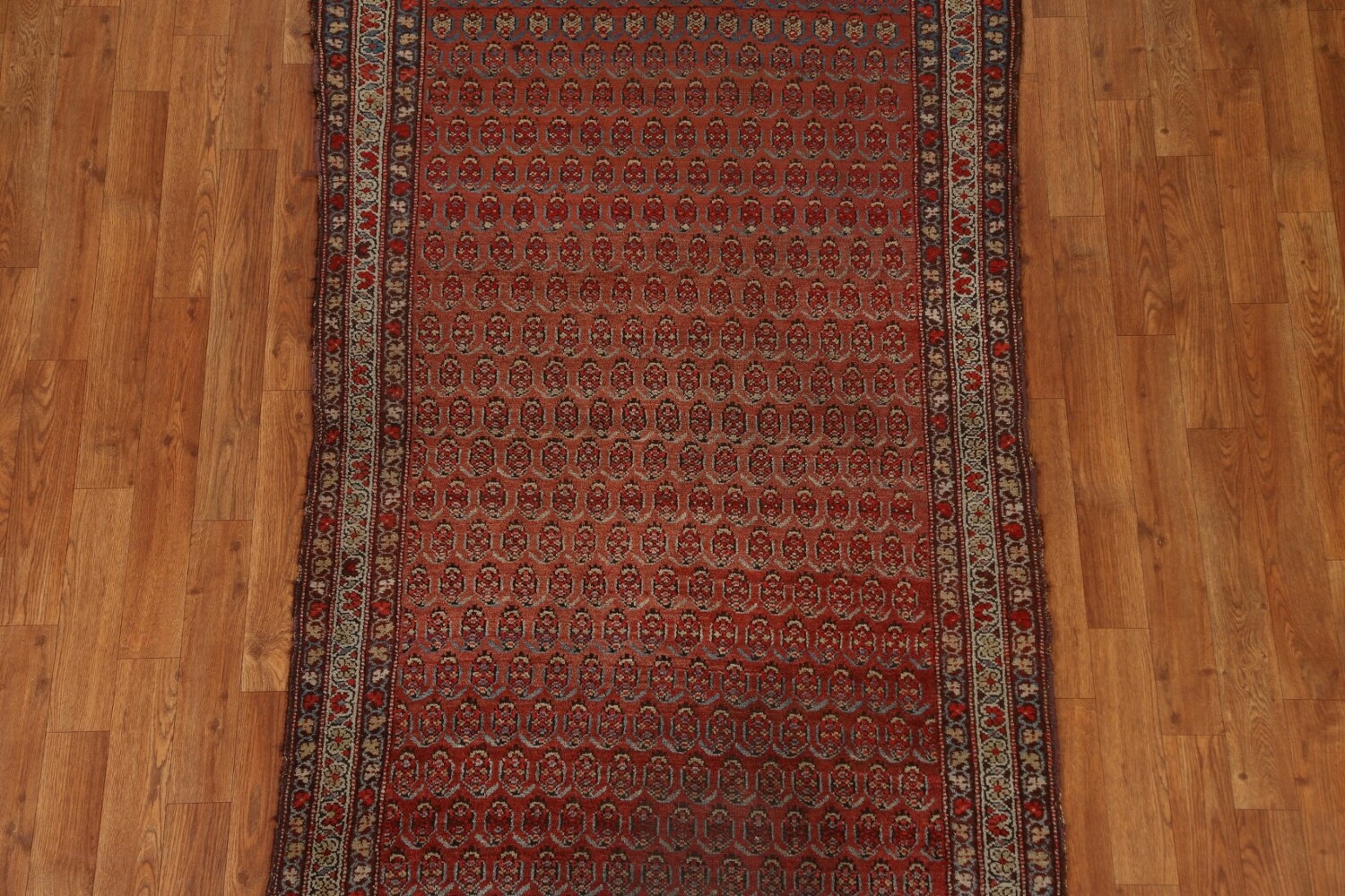 Pre-1900 Antique Vegetable Dye Malayer Persian Rug 3x6
