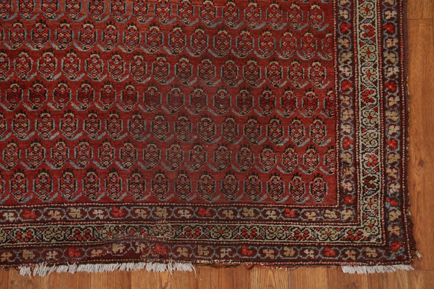 Pre-1900 Antique Vegetable Dye Malayer Persian Rug 3x6