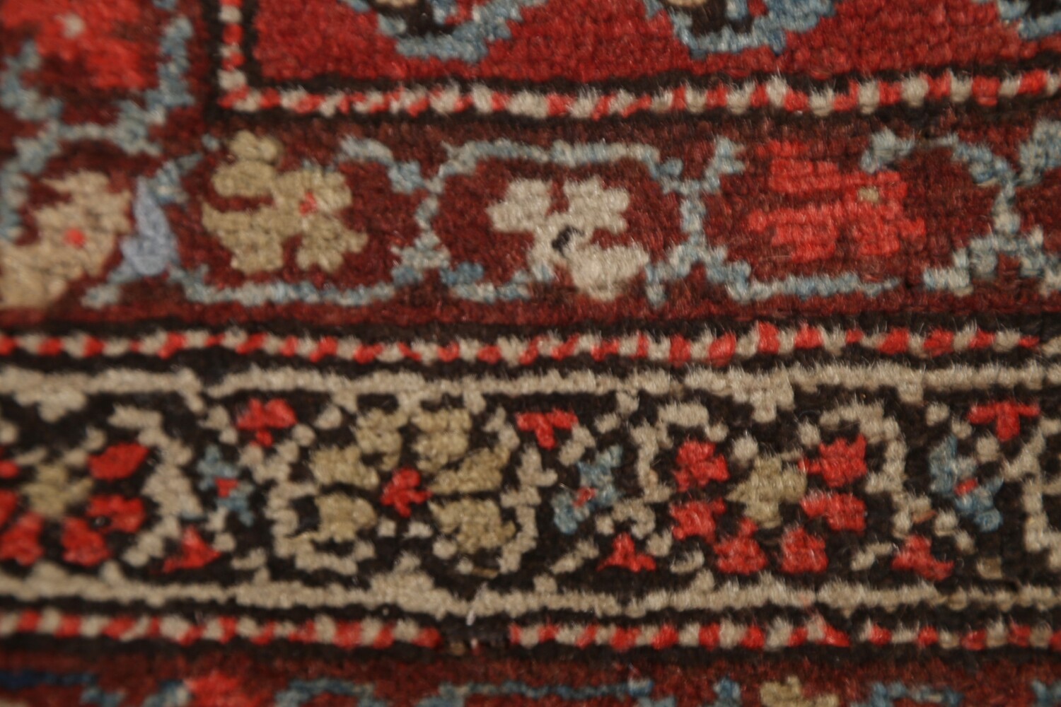 Pre-1900 Antique Vegetable Dye Malayer Persian Rug 3x6