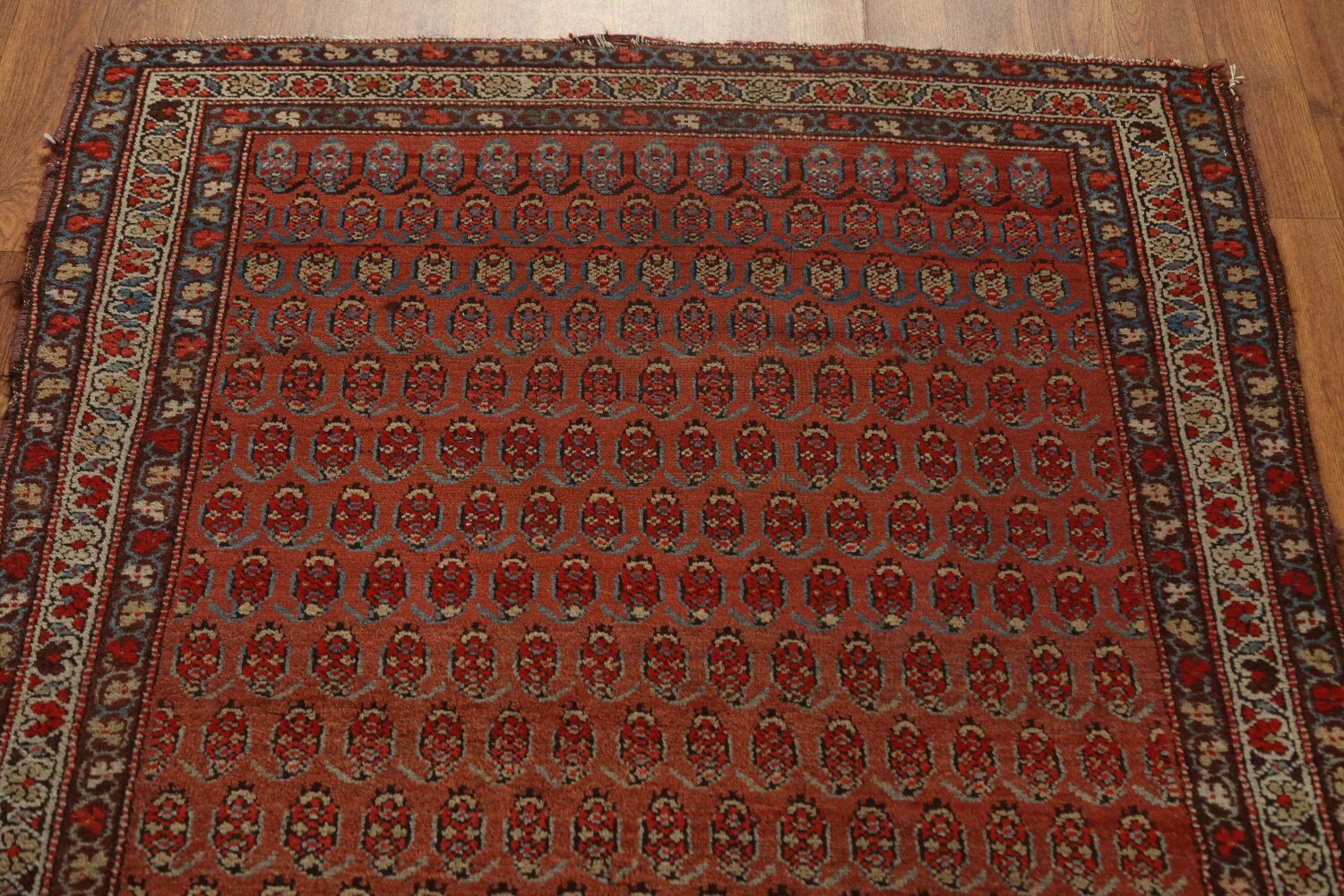 Pre-1900 Antique Vegetable Dye Malayer Persian Rug 3x6