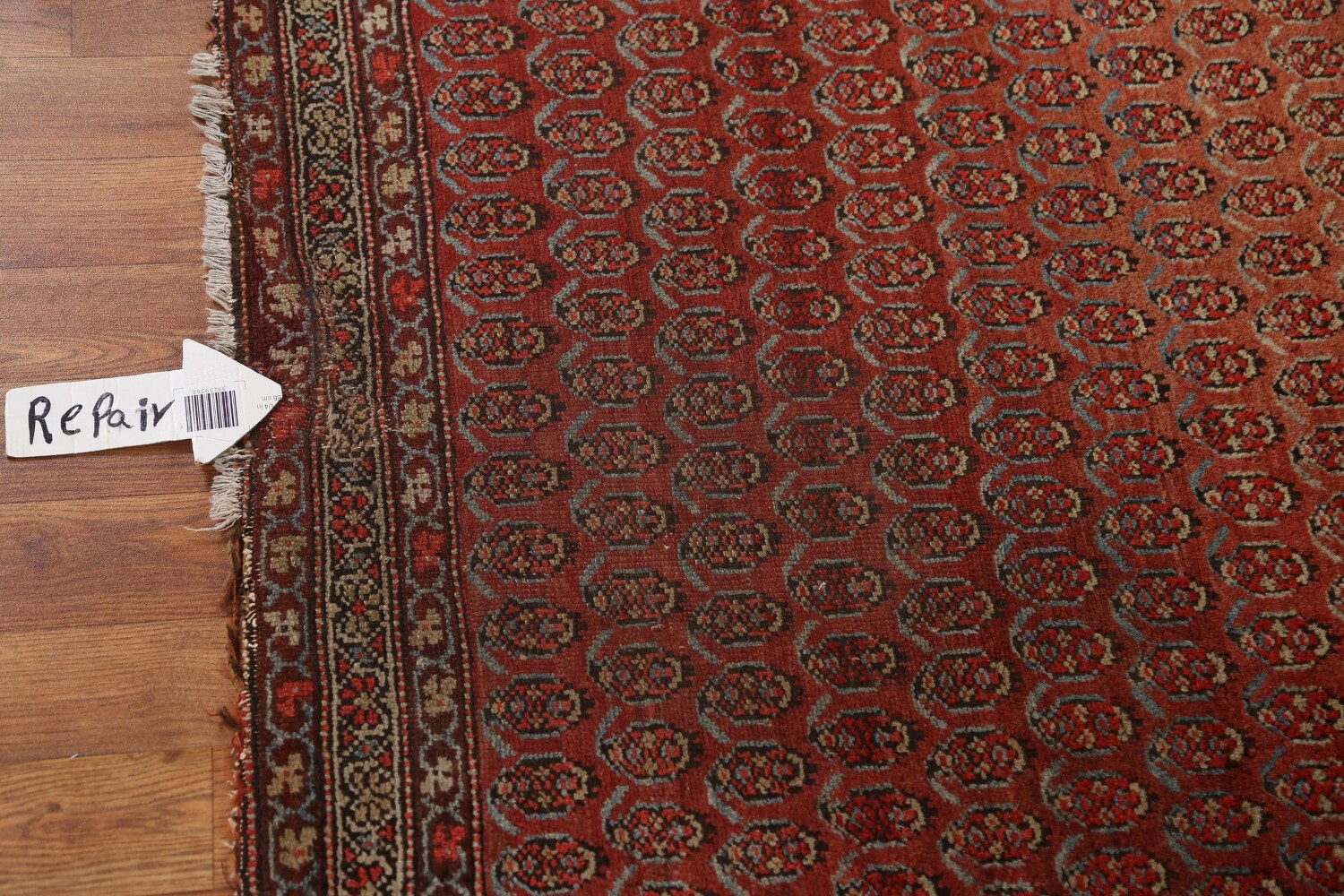 Pre-1900 Antique Vegetable Dye Malayer Persian Rug 3x6