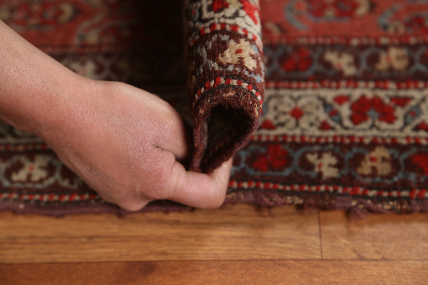 Pre-1900 Antique Vegetable Dye Malayer Persian Rug 3x6