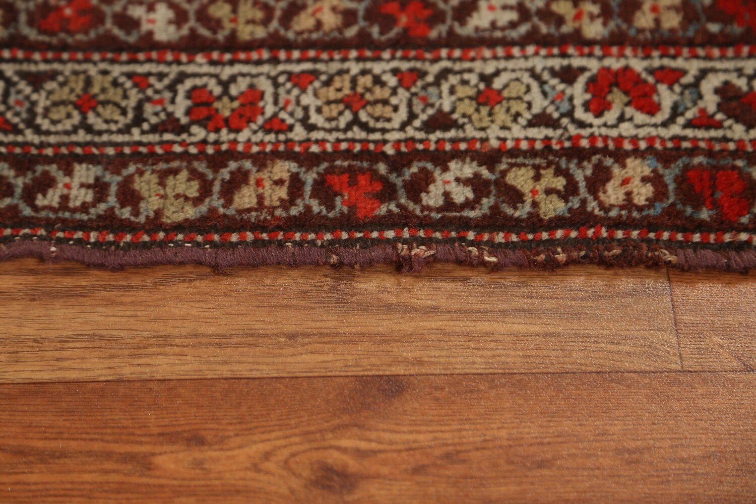 Pre-1900 Antique Vegetable Dye Malayer Persian Rug 3x6